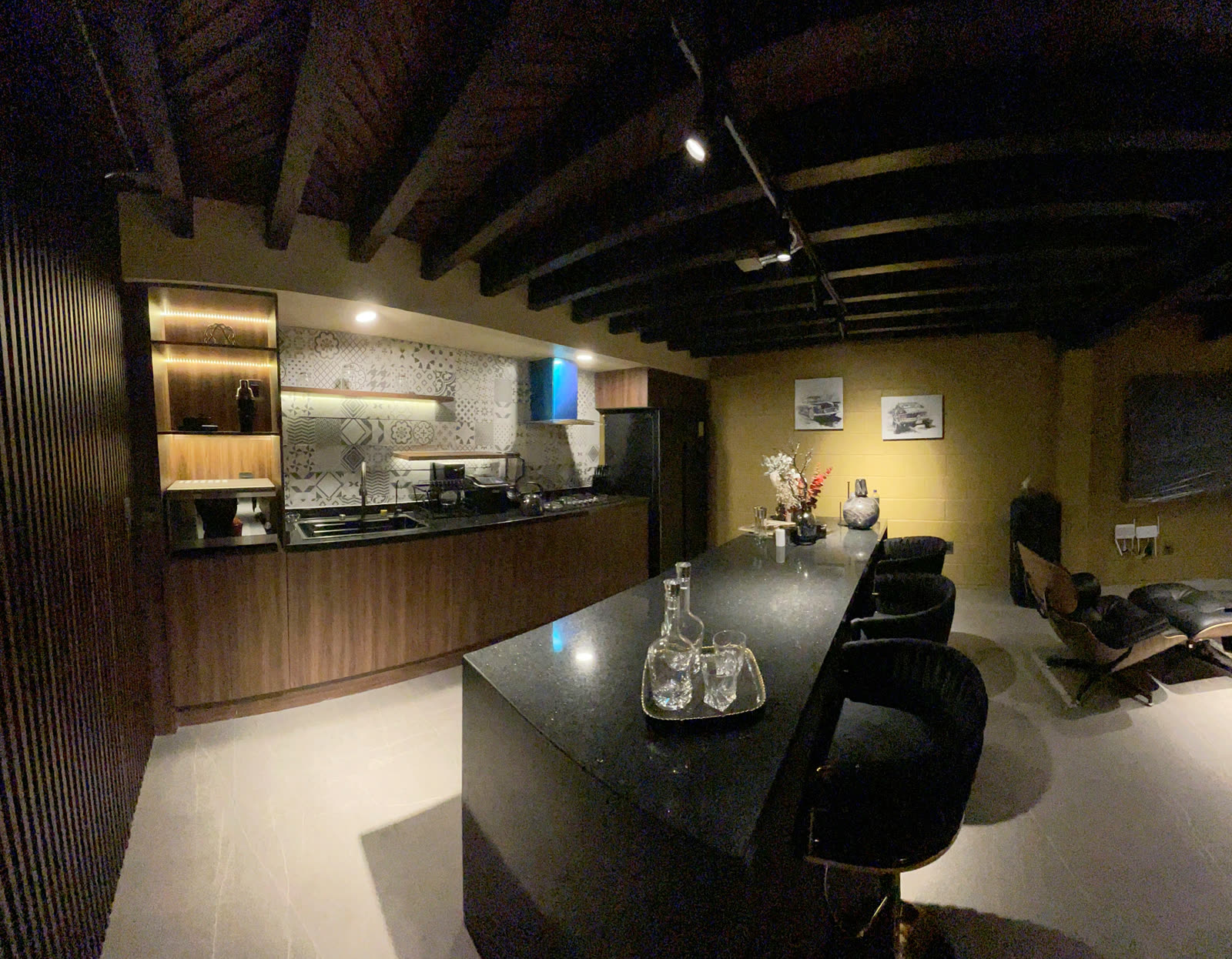 Interior terminado del proyecto residencial Islas Canarias