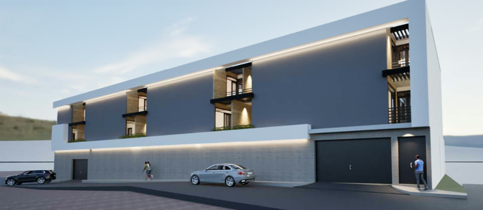Render exterior del desarrollo habitacional Toluca